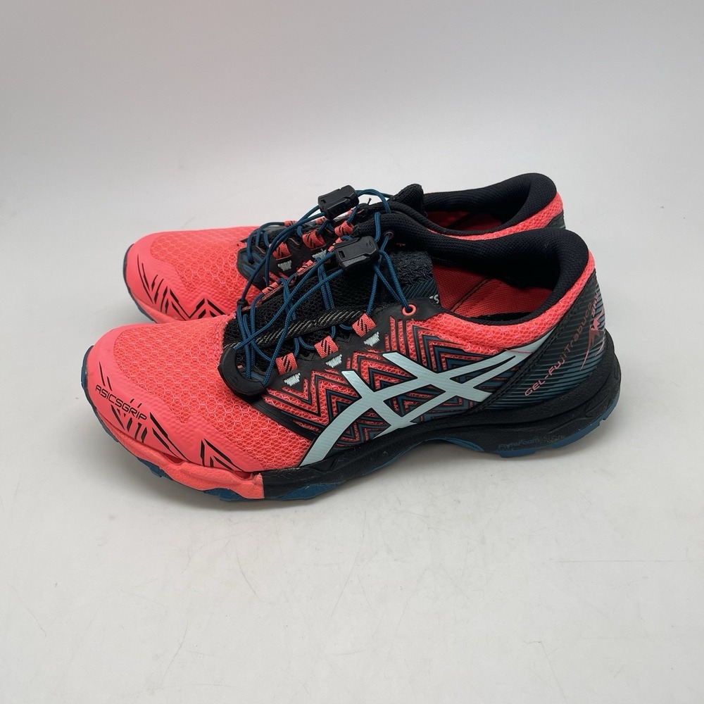 Asics Gel-Fujitrabuco Sky Sneakers Womens 6.5 Neon Pink Blue 1012A770 Trail Shoe - Picture 3 of 10